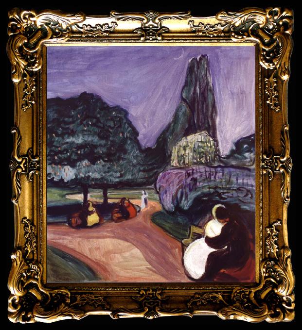 framed  Edvard Munch Summer Night, Ta017